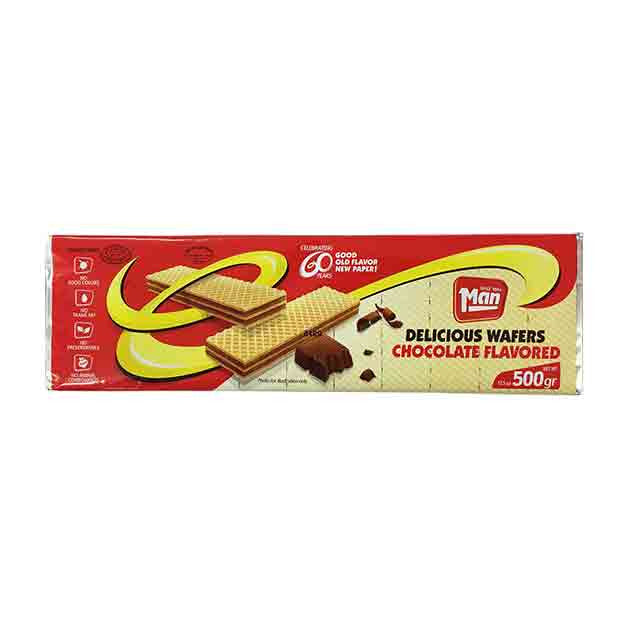 Man - Chocolate Flavored Wafers 17.5 Oz