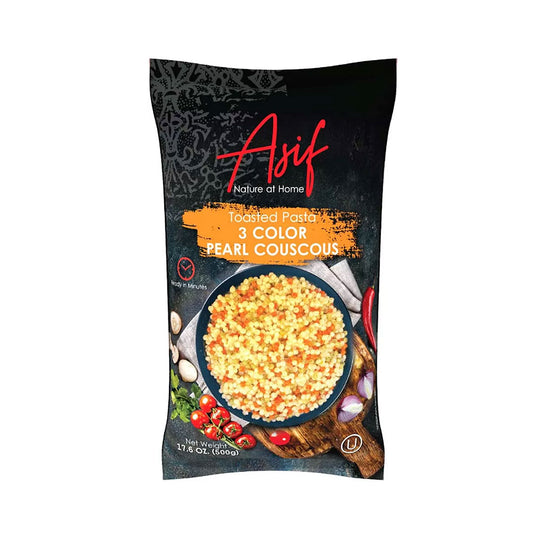 Asif - Tri-Color Israeli Couscous 17.6 oz