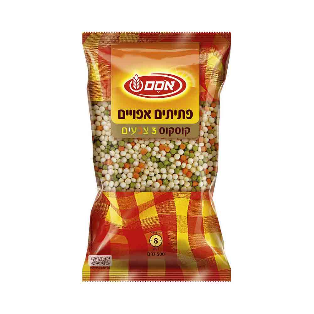 Osem Ptitim Toasted Pasta 3 Color 500gr